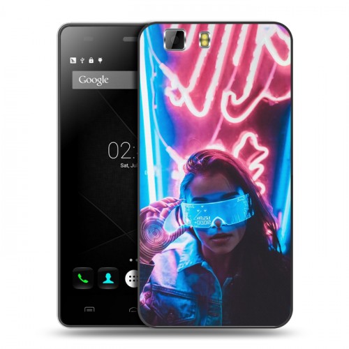 Дизайнерский силиконовый чехол для Doogee X5 Cyberpunk 2077