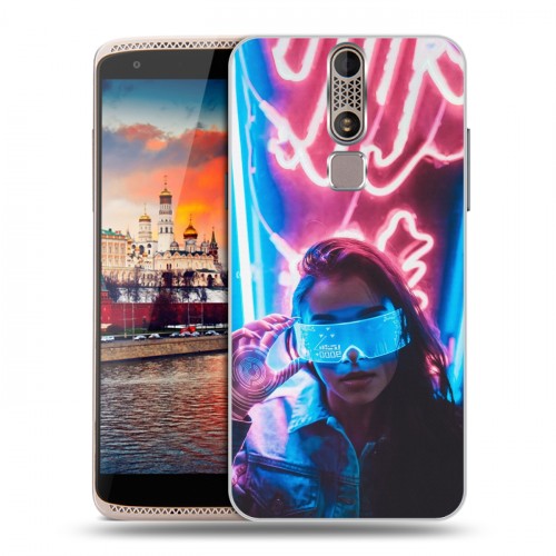 Дизайнерский пластиковый чехол для ZTE Axon Mini Cyberpunk 2077