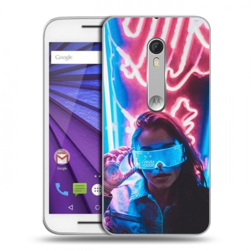 Дизайнерский пластиковый чехол для Lenovo Moto G Cyberpunk 2077