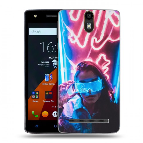 Дизайнерский силиконовый чехол для Wileyfox Storm Cyberpunk 2077