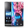 Дизайнерский пластиковый чехол для Sony Xperia S Cyberpunk 2077