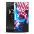 Дизайнерский пластиковый чехол для Sony Xperia XZs Cyberpunk 2077