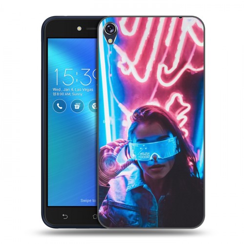 Дизайнерский силиконовый чехол для Asus ZenFone Live Cyberpunk 2077