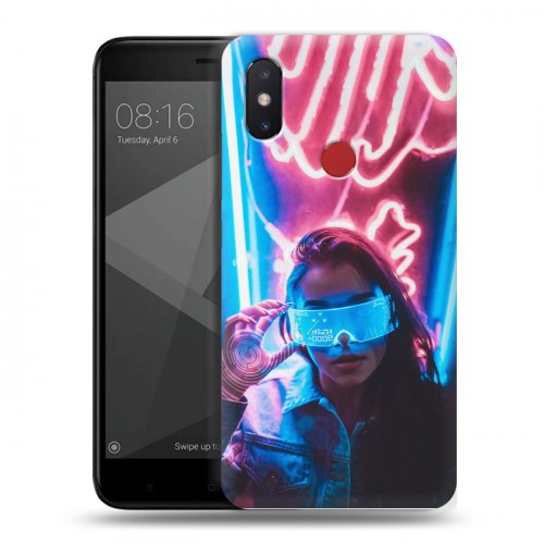 Дизайнерский пластиковый чехол для Xiaomi Mi8 SE Cyberpunk 2077