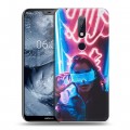 Дизайнерский силиконовый чехол для Nokia 6.1 Plus Cyberpunk 2077