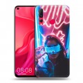 Дизайнерский пластиковый чехол для Huawei Nova 4 Cyberpunk 2077