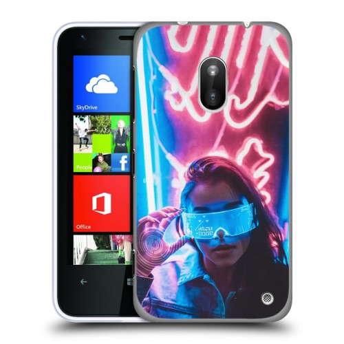 Дизайнерский силиконовый чехол для Nokia Lumia 620 Cyberpunk 2077