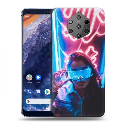 Дизайнерский силиконовый чехол для Nokia 9 PureView Cyberpunk 2077