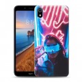 Дизайнерский силиконовый чехол для Xiaomi RedMi 7A Cyberpunk 2077