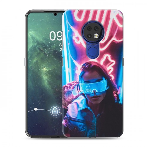 Дизайнерский силиконовый чехол для Nokia 6.2 Cyberpunk 2077