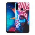 Дизайнерский пластиковый чехол для Samsung Galaxy A20s Cyberpunk 2077