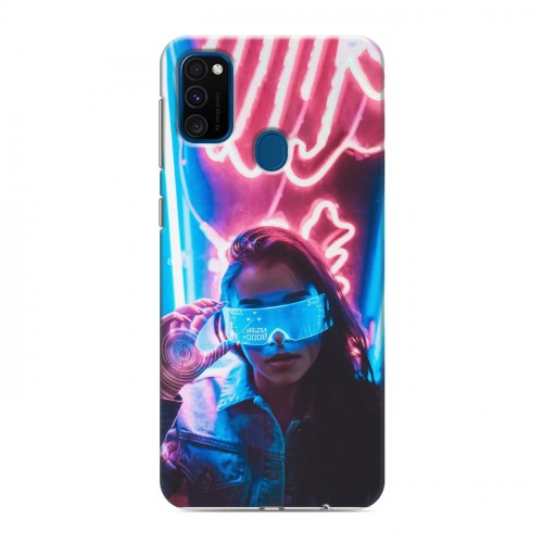 Дизайнерский силиконовый чехол для Samsung Galaxy M30s Cyberpunk 2077