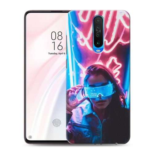 Дизайнерский пластиковый чехол для Xiaomi RedMi K30 Cyberpunk 2077