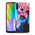 Дизайнерский пластиковый чехол для Huawei Y6p Cyberpunk 2077