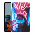 Дизайнерский силиконовый чехол для Samsung Galaxy Tab S7 Cyberpunk 2077