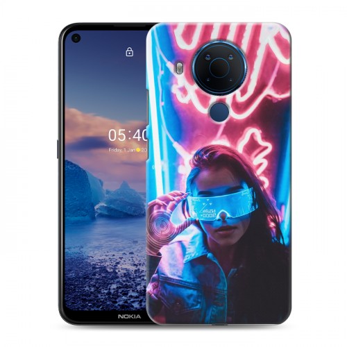 Дизайнерский силиконовый чехол для Nokia 5.4 Cyberpunk 2077