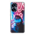 Дизайнерский силиконовый чехол для Realme C55 Cyberpunk 2077