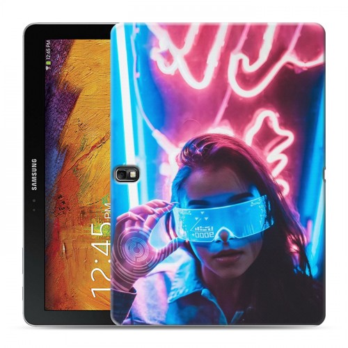 Дизайнерский силиконовый чехол для Samsung Galaxy Note 10.1 2014 editon Cyberpunk 2077