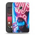 Дизайнерский пластиковый чехол для HTC Desire 200 Cyberpunk 2077