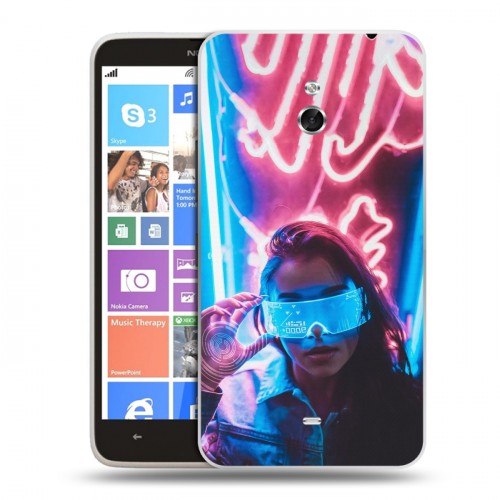 Дизайнерский пластиковый чехол для Nokia Lumia 1320 Cyberpunk 2077