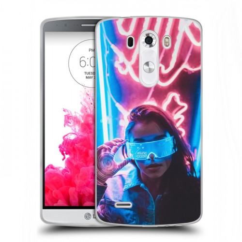 Дизайнерский пластиковый чехол для LG G3 (Dual-LTE) Cyberpunk 2077