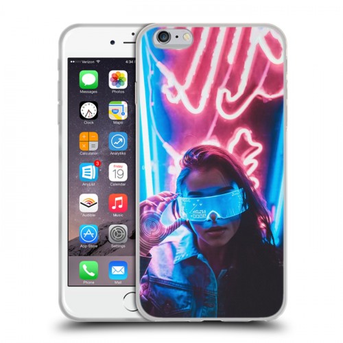 Дизайнерский силиконовый чехол для Iphone 6 Plus/6s Plus Cyberpunk 2077