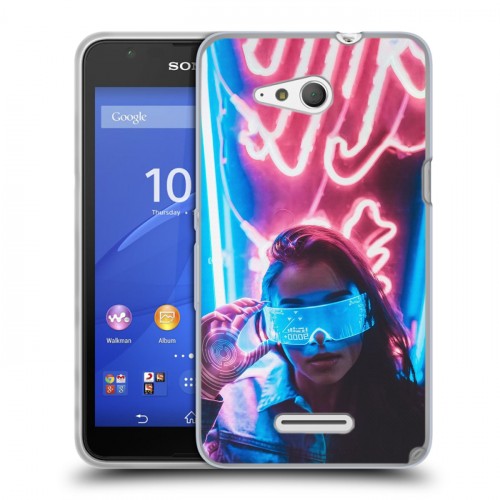 Дизайнерский пластиковый чехол для Sony Xperia E4g Cyberpunk 2077