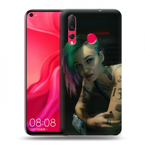 Дизайнерский пластиковый чехол для Huawei Nova 4 Cyberpunk 2077