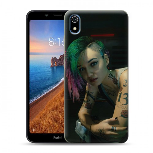 Дизайнерский силиконовый чехол для Xiaomi RedMi 7A Cyberpunk 2077