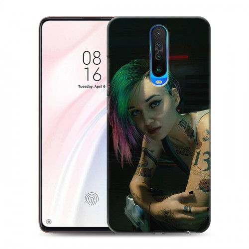 Дизайнерский пластиковый чехол для Xiaomi RedMi K30 Cyberpunk 2077