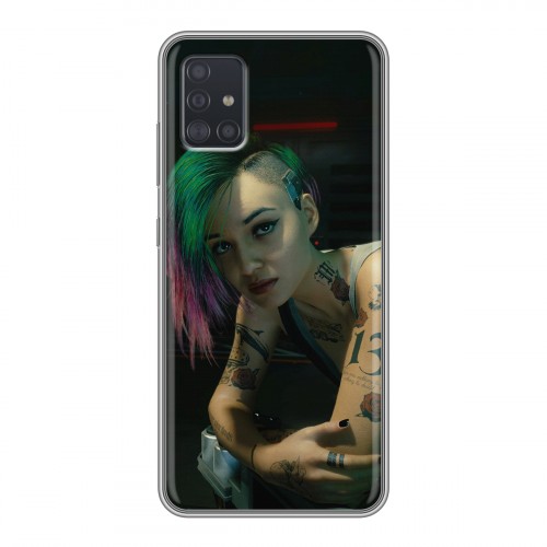 Дизайнерский силиконовый чехол для Samsung Galaxy A51 Cyberpunk 2077