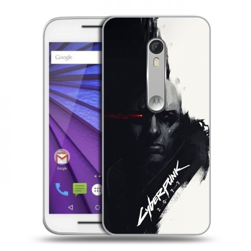 Дизайнерский пластиковый чехол для Lenovo Moto G Cyberpunk 2077