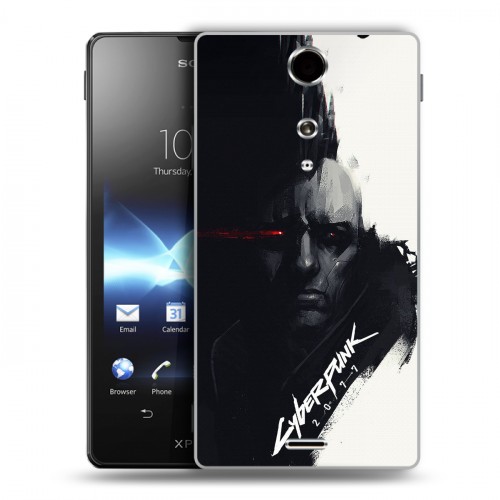 Дизайнерский пластиковый чехол для Sony Xperia TX Cyberpunk 2077