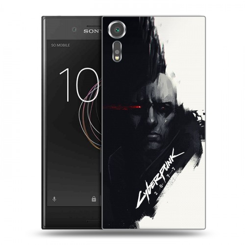 Дизайнерский пластиковый чехол для Sony Xperia XZs Cyberpunk 2077