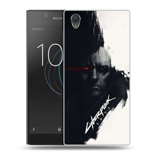 Дизайнерский пластиковый чехол для Sony Xperia L1 Cyberpunk 2077