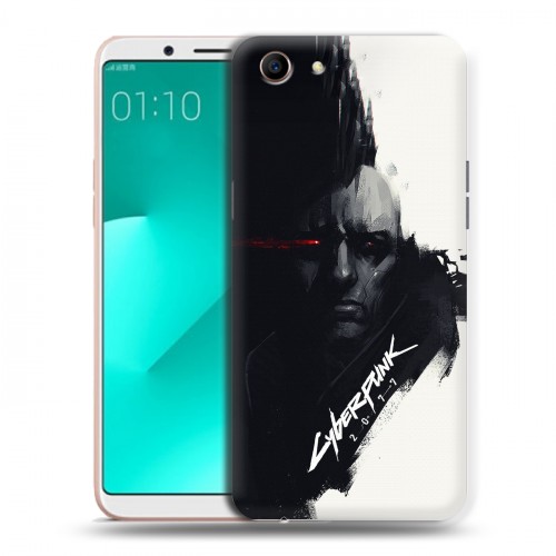 Дизайнерский пластиковый чехол для OPPO A83 Cyberpunk 2077