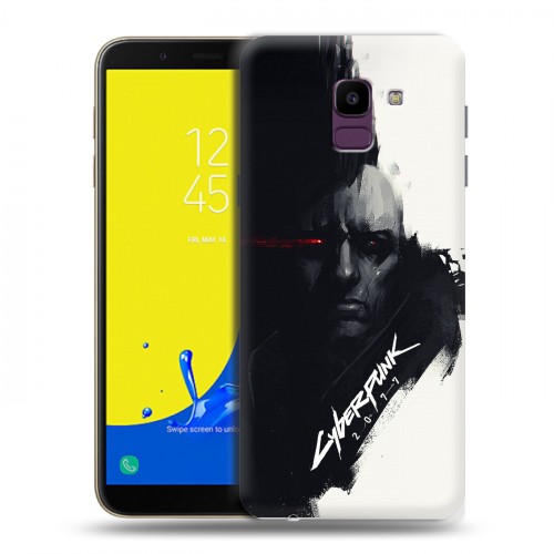 Дизайнерский пластиковый чехол для Samsung Galaxy J6 Cyberpunk 2077