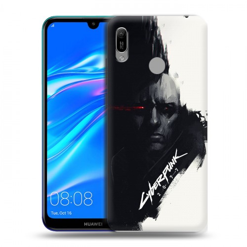 Дизайнерский пластиковый чехол для Huawei Y6 (2019) Cyberpunk 2077