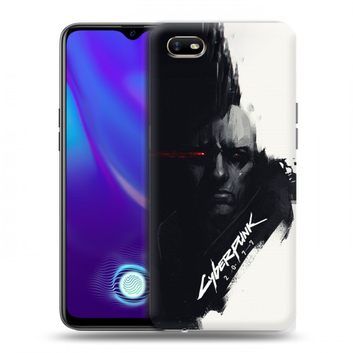 Дизайнерский силиконовый с усиленными углами чехол для OPPO A1k Cyberpunk 2077