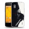 Дизайнерский пластиковый чехол для LG Google Nexus 4 Cyberpunk 2077