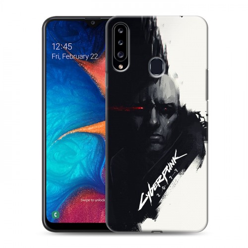 Дизайнерский пластиковый чехол для Samsung Galaxy A20s Cyberpunk 2077