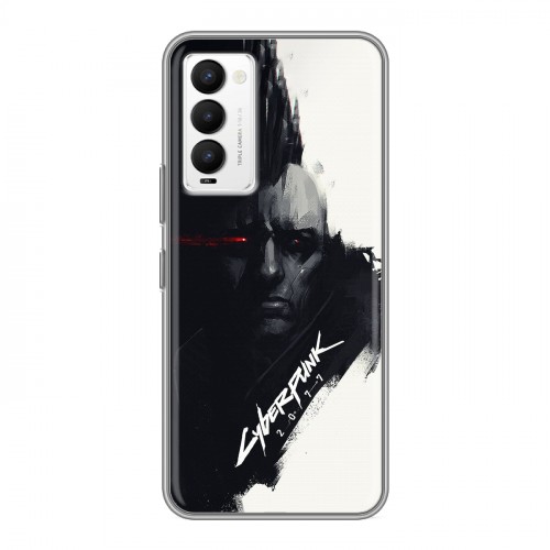 Дизайнерский силиконовый чехол для Tecno Camon 18 Cyberpunk 2077