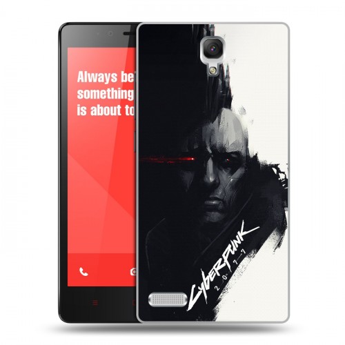 Дизайнерский силиконовый чехол для Xiaomi RedMi Note Cyberpunk 2077