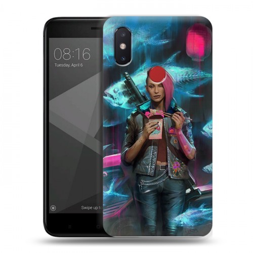 Дизайнерский пластиковый чехол для Xiaomi Mi8 SE Cyberpunk 2077