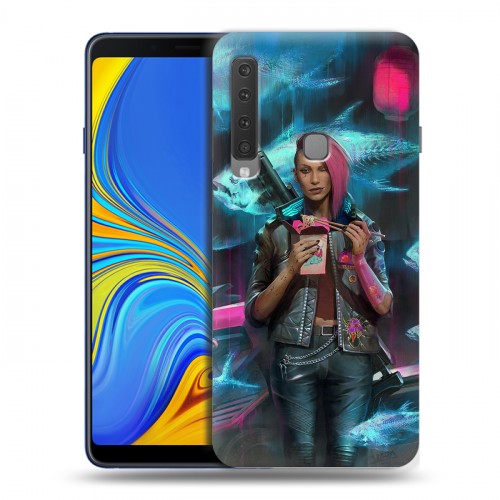 Дизайнерский пластиковый чехол для Samsung Galaxy A9 (2018) Cyberpunk 2077