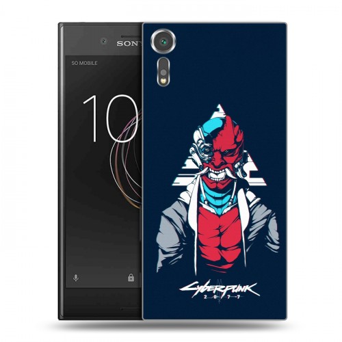 Дизайнерский пластиковый чехол для Sony Xperia XZs Cyberpunk 2077