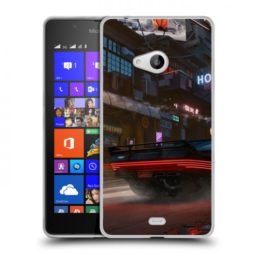 Дизайнерский пластиковый чехол для Microsoft Lumia 540 Cyberpunk 2077