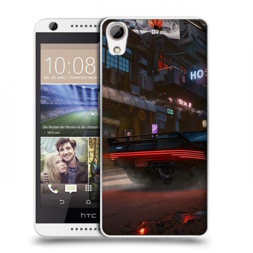 Дизайнерский силиконовый чехол для HTC Desire 626 Cyberpunk 2077