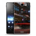 Дизайнерский пластиковый чехол для Sony Xperia TX Cyberpunk 2077