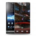 Дизайнерский пластиковый чехол для Sony Xperia S Cyberpunk 2077